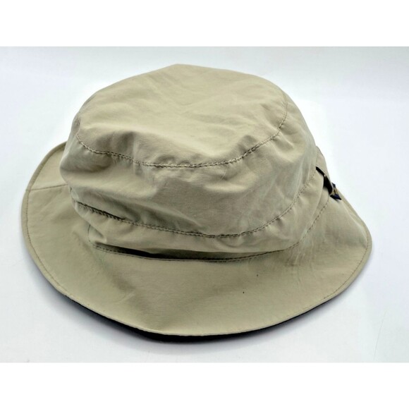 Retro Franz Bittner Gore-Tex Reversible Sun Hat Packable Beige Blue Bucket Hat - Picture 10 of 13